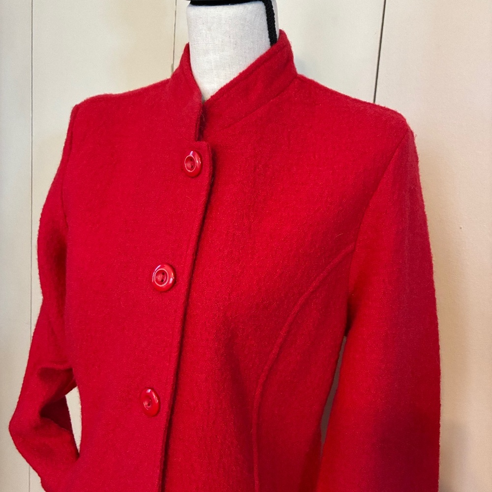 Appleseed's Red Boiled Wool Jacket - Picture 4 of 10